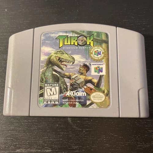 Turok Dinosaur Hunter Nintendo 64 N64 Authentic Cartridge Only - Tested