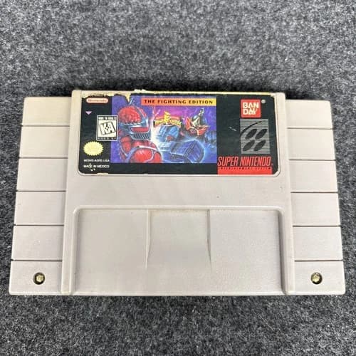 Mighty Morphin Power Rangers The Fighting Edition (SNES) - Authentic Cartridge