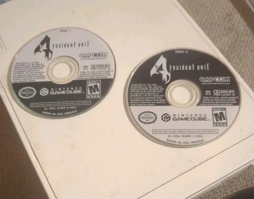 Resident Evil 4 for Nintendo OEM GameCube 2005 Disc Only Both Discs Tested
