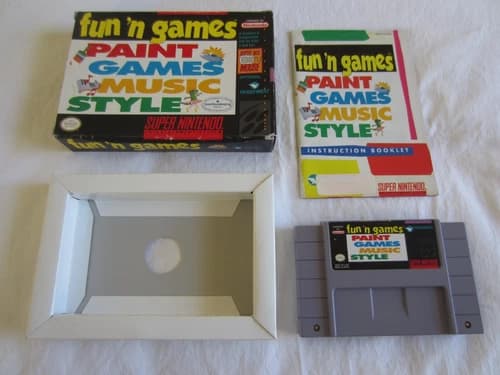 Fun 'n Games (SNES) Super Nintendo CIB Complete Box 1994 Tradewest RARE