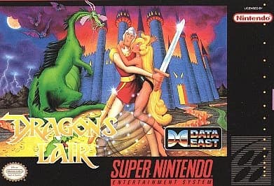 Dragon's Lair Date East Authentic Super Nintendo SNES cartridge. Tested!