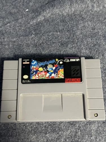 Super Bomberman Super Nintendo SNES Authentic Tested Action Hudson Soft