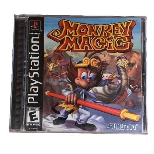Monkey Magic (Sony PlayStation 1 PS1, 1998) COMPLETE CIB - Tested - Authentic