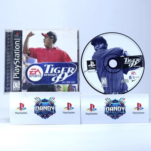 Tiger Woods '99 South Park PS1 CIB W/ Manual - Tested - PlayStation