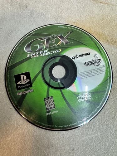 GEX : ENTER THE GECKO SONY PLAYSTATION 1 PS1 VIDEO GAME DISC ONLY