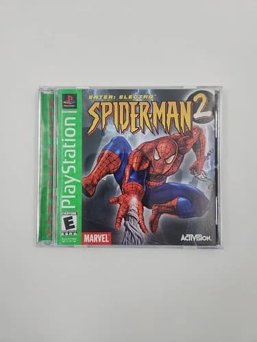 Spider-Man 2 Enter Electro PS1 PlayStation 1 Complete CIB Greatest Hits