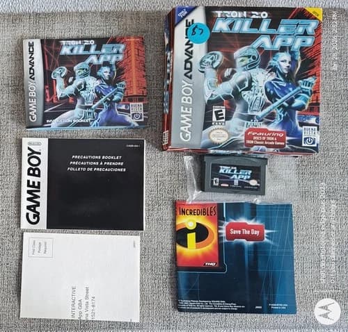Tron 2.0 Killer App GBA CIB (Game Boy Advance, 2004) Fully Complete In Box GREAT