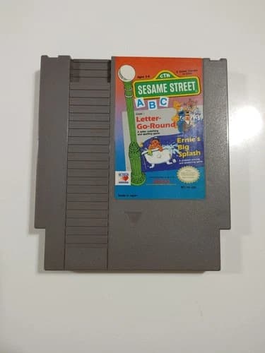 Sesame Street ABC (Nintendo Entertainment System, 1989) NES Tested And Working