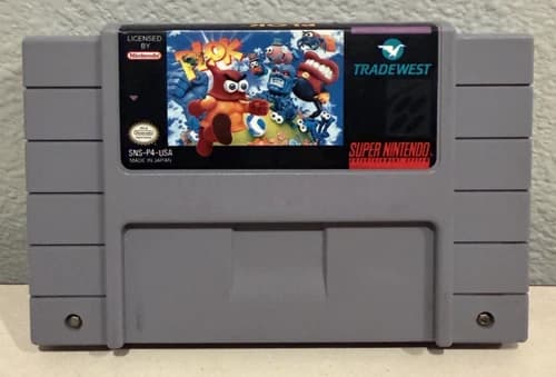 Plok (Super Nintendo Entertainment System SNES, 1993) Cart Only SUPER CLEAN!!!