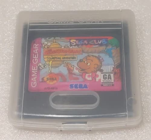 The Berenstain Bears Camping Adventures Videogame Cartridge for Sega Game Gear