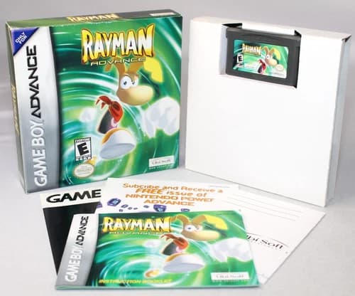Rayman Advance GBA Game Boy Complete CIB! Great Condition w/ RARE REG CARD!