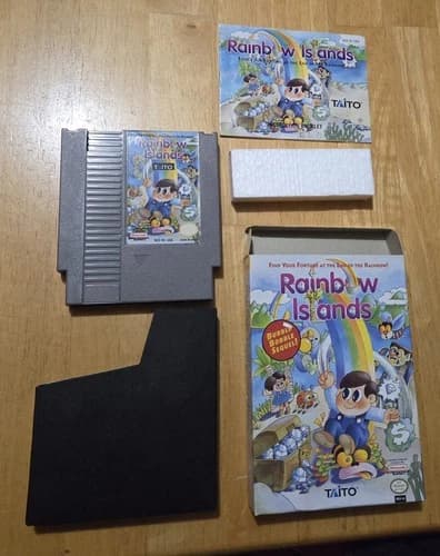 Rainbow Islands (Nintendo Entertainment System, 1991) CIB RARE AUTHENTIC