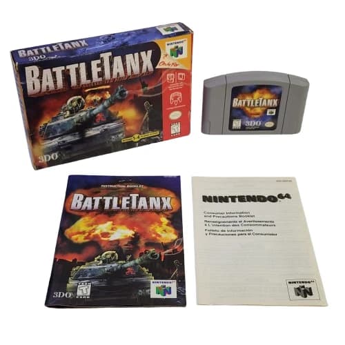 BattleTanx (Nintendo 64, 1998) N64 Complete CIB Box W/Manual Tested Authentic