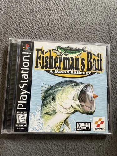 PS1 Fisherman's Bait (Sony PlayStation 1, 1998) Complete CIB Complete Konami