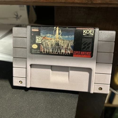 Sid Meier's Civilization (Super Nintendo Entertainment System, 1995) SNES Cart