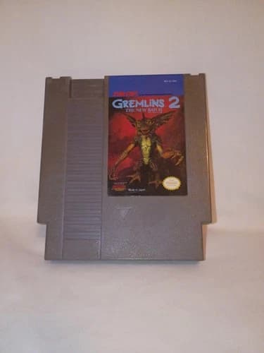 Gremlins 2 The New Batch (Nintendo NES, 1990) Cartridge only. Tested - Authentic