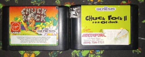 Chuck Rock 1+2 Sega Genesis