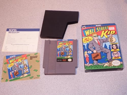 Wall Street Kid NES Game Nintendo Entertainment System 1990 CIB Box Manual