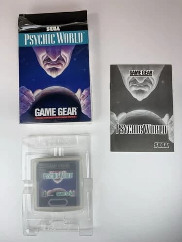 Psychic World (Sega Game Gear, 1991) Cib Game And Manual Complete