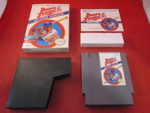Bases Loaded II: Second Season Nintendo NES COMPLETE w/ Box manual game WORKS