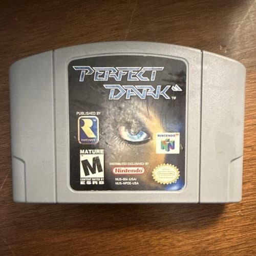 Perfect Dark Nintendo 64 N64 Rareware Game Cartridge M Mature NTSC-U/C