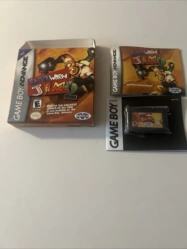 Earthworm Jim 2 - Game Boy Advance GBA Complete CIB