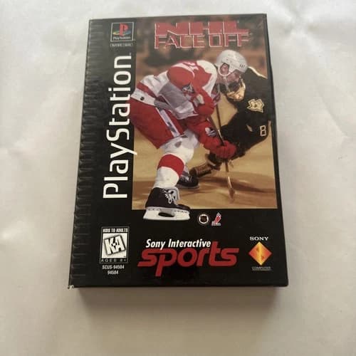 NHL FaceOff (Sony PlayStation 1 PS1, 1995) PS1 Longbox Tested Complete