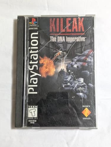 Kileak: The DNA Imperative (Sony PlayStation 1, 1995) Long Box CIB W/ Reg