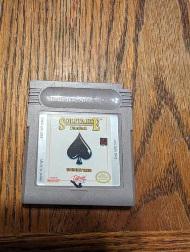 Solitaire FunPak Nintendo Game Boy Tested Working