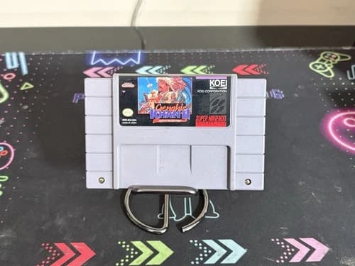 Genghis Khan II Clan of the Gray Wolf (Super Nintendo, SNES) Authentic Tested