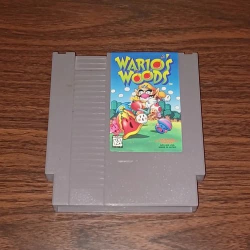 Wario's Woods NES 1994 Authentic, Tested & Working