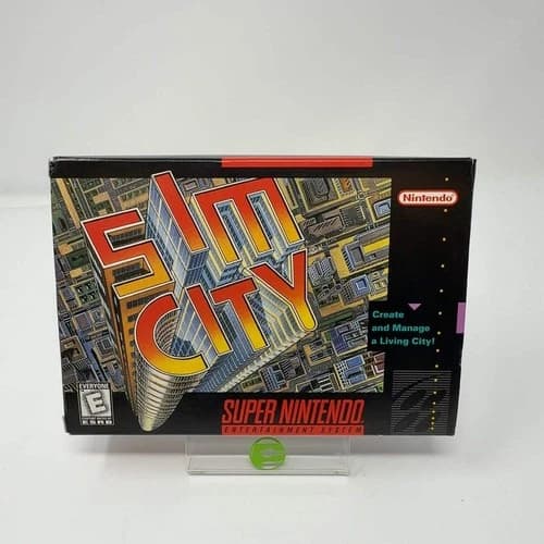 SimCity (Super Nintendo SNES, 1995) CIB