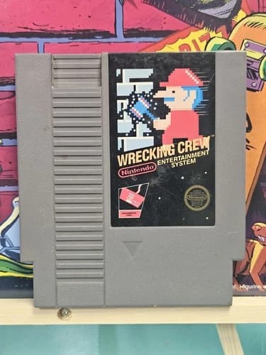 Nintendo NES WRECKING CREW Game Authentic Cartridge Only TESTED WORKS