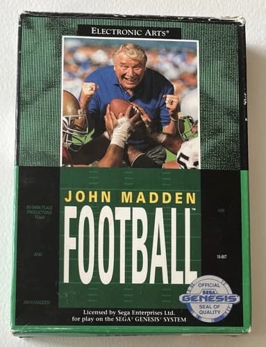 John Madden Football, Sega Genesis, 1990