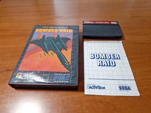CIB Bomber Raid (Sega Master System, 1988) Complete *TESTED*