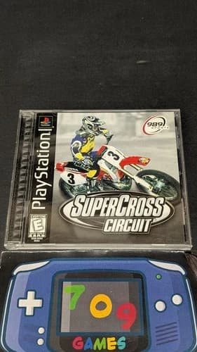 SuperCross Circuit (Sony PlayStation 1, 1999) PS1 CIB Complete