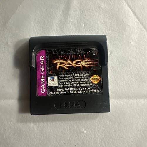 Primal Rage (Sega Game Gear, 1995) - Cart Only - Tested