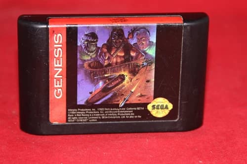 Rock 'n Roll Racing (Sega Genesis, 1994) Authentic Game Cartridge.