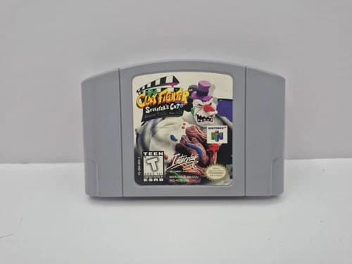AUTHENTIC ClayFighter Sculptor’s Cut N64 – Blockbuster RARE – TESTED Nus-006