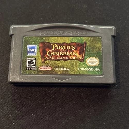 Pirates of the Carribean Dead Mans Chest Game (Gameboy Advance) GBA Tested