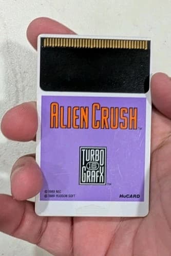 TurboGrafx-16 HuCard Alien Crush HuCard Only Tested Working