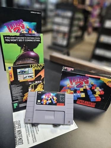 Tetris 2 (Super Nintendo Entertainment System, 1994) Complete In Box CIB