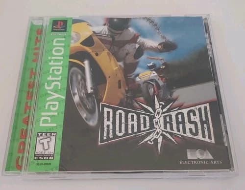 Road Rash - PS1 (Sony PlayStation 1) Greatest Hits (Reg Card) VG+