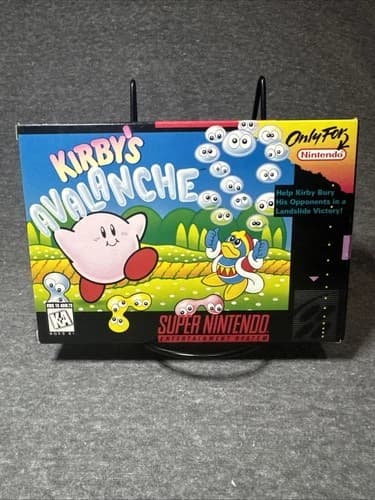 Kirby's Avalanche Super Nintendo Entertainment System SNES CIB 10