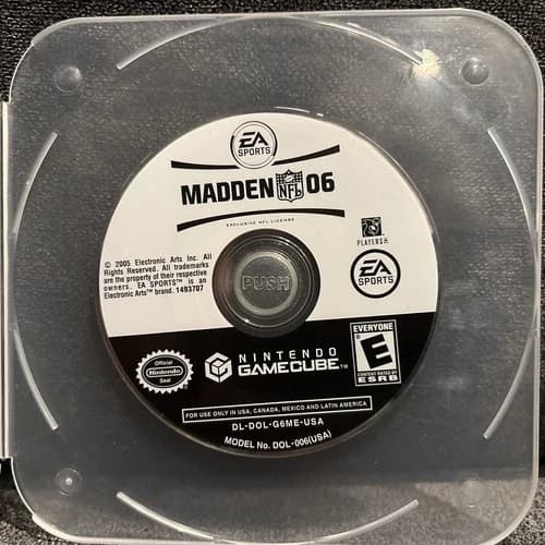 Madden NFL 06 (Nintendo GameCube, 2005) Game Disc Only