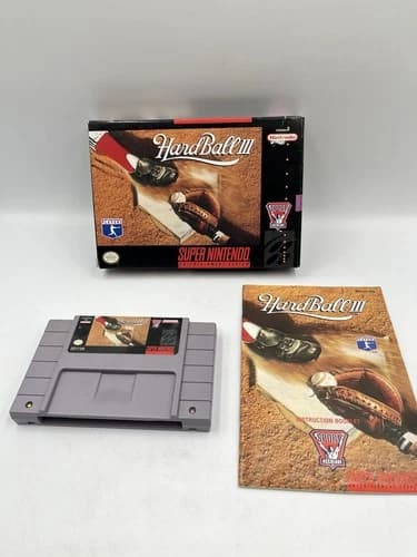 HardBall III Complete CIB (Super Nintendo Entertainment System, 1994)