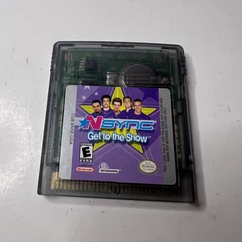 NSYNC: Get to the Show Nintendo Game Boy Color Authentic Works