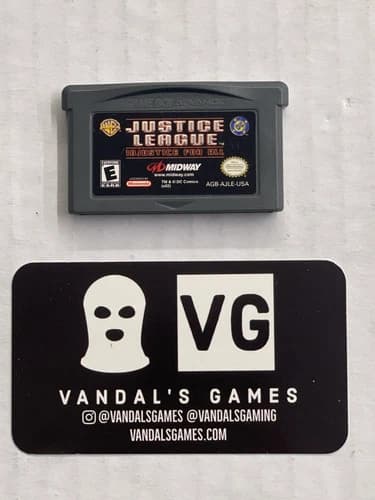 GBA - Justice League Injustice for All Nintendo Gameboy Advance Cart Only #111