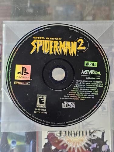 Spider-Man 2 - Enter: Electro (Sony PlayStation 1 PS1, 2001) DISC ONLY Tested