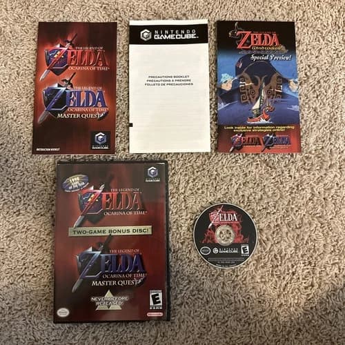 The Legend of Zelda: Ocarina of Time - Master Quest - Gamecube - CIB - Tested